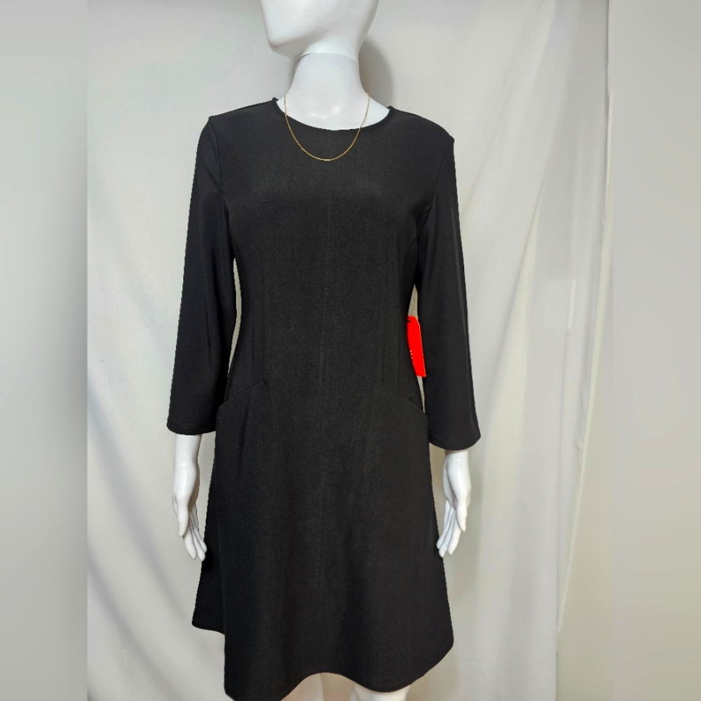 MAZE Collection Black Fit & Flare Dress - Size M